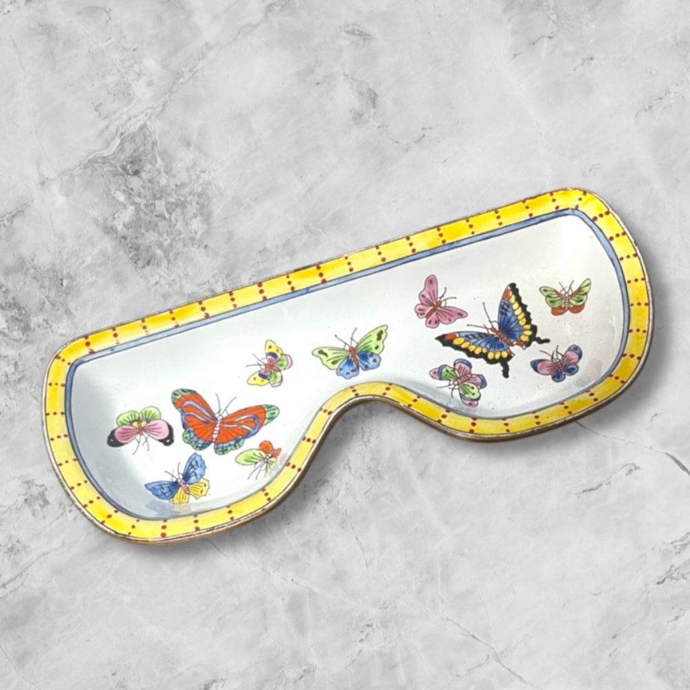 Kelvin Chen 2000 Hand Painted Butterfly Sunglasses Holder